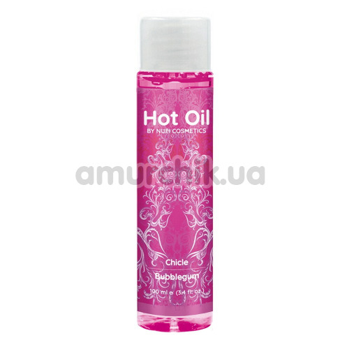Масажна олія з зігріваючим ефектом Hot Oil By Nuei Cosmetics Bubble Gum - жуйка, 100 мл