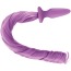 Анальна пробка з фіолетовим хвостом Unicorn Tails Pastel, фіолетова - Фото №9