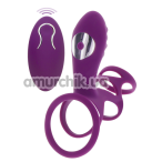 Насадка на пенис с вибрацией Toy Joy Happiness Halo Halo C-Ring Sleeve, фиолетовая - Фото №1
