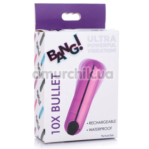 Віброкуля Bang! Ultra Powerful Vibration 10X Bullet, фіолетова