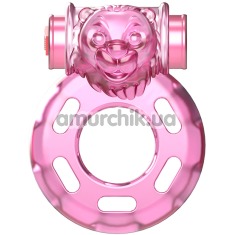 Віброкільце Vibration ring Bear Pink, рожеве - Фото №1