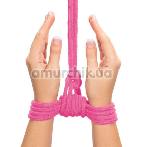Веревка Fetish Bondage Rope, розовая