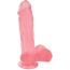 Фалоімітатор Crystal Jellies, 20 см рожевий - Фото №1