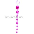 Анальний ланцюжок Sex Toy Jelly Anal Beads, рожевий - Фото №1