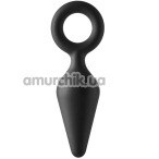 Анальная пробка Fantasstic Ring Plug Small, черная - Фото №1
