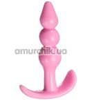 Анальная пробка Masturbation Anal Beads Massage Stick, розовая - Фото №1