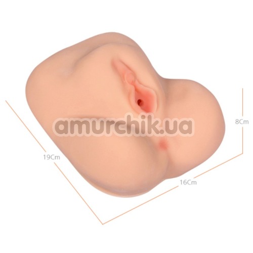Штучна вагіна Kokos Adarashi 3 Double Layer, тілесна