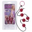 Анальная цепочка Jelly Soft Butt Beads Large, красная - Фото №2