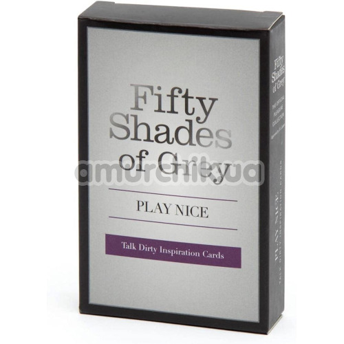 Гральні карти Fifty Shades Of Grey Play Nice Talk Dirty Inspiration Cards, 52 шт (англійською мовою)