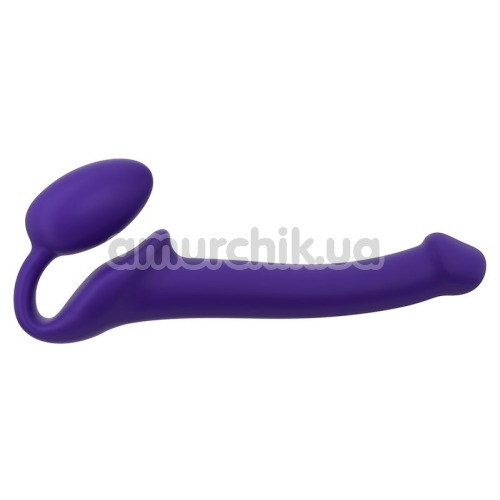 Безремневой страпон Strap-On-Me Silicone Bendable Strap-On S, фиолетовый - Фото №1