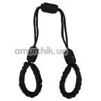 Наручники Bad Kitty Naughty Toys Cuffs Rope, черные - Фото №1