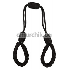 Наручники Bad Kitty Naughty Toys Cuffs Rope, чорні - Фото №1
