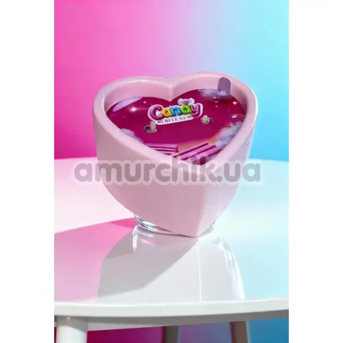 Свеча для массажа Candy Heart Bubble Gum - жвачка, 70 мл