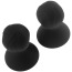 Вакуумные стимуляторы для сосков Silicone Nipple Sucker Vacuum, черные - Фото №3