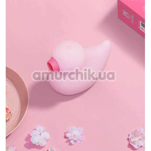 Симулятор орального секса для женщин с вибрацией CuteVibe Ducky, розовый