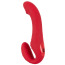 Безремневий страпон з вібрацією Triple Teaser Remote Controlled Strapless Strap-On, червоний - Фото №1