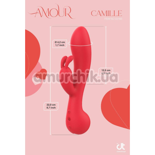 Вибратор Amour Camille, красный