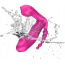 Анально-вагинально-клиторальный вибратор с подогревом Boss Series Foxshow, розовый - Фото №5