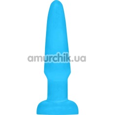 Анальна пробка Neon Butt Plug, блакитна - Фото №1