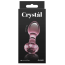 Анальная пробка Crystal Glass Gem, розовая - Фото №3