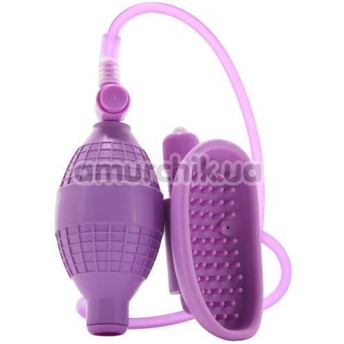 Вакуумна помпа з вібрацією для клітора Fantasy For Her Sensual Pump-Her, фіолетова