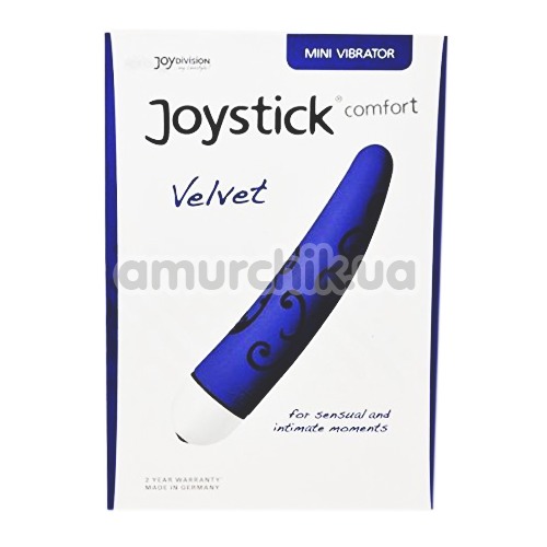 Вібратор Joystick Velvet Mini, синій