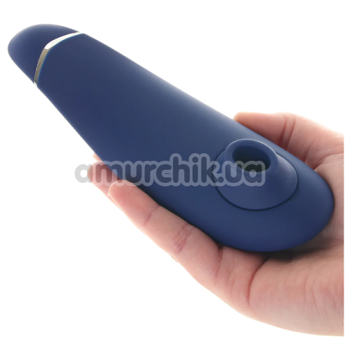 Симулятор орального секса для женщин Womanizer Premium 2, синий