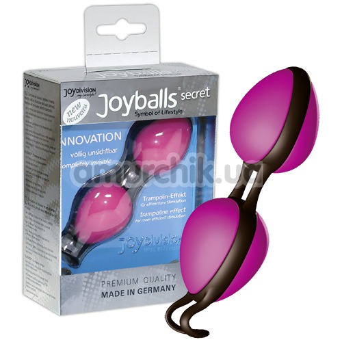 Вагінальні кульки Joyballs Secret, рожево-чорні