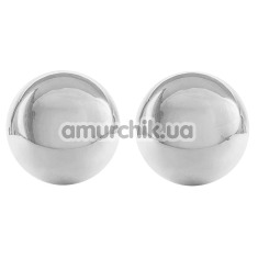 Вагінальні кульки Ben Wa Authentic Love Balls, срібні - Фото №1