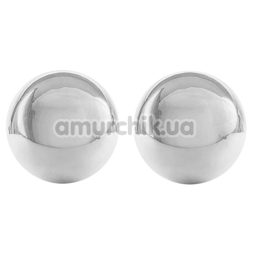 Вагінальні кульки Ben Wa Authentic Love Balls, срібні - Фото №1