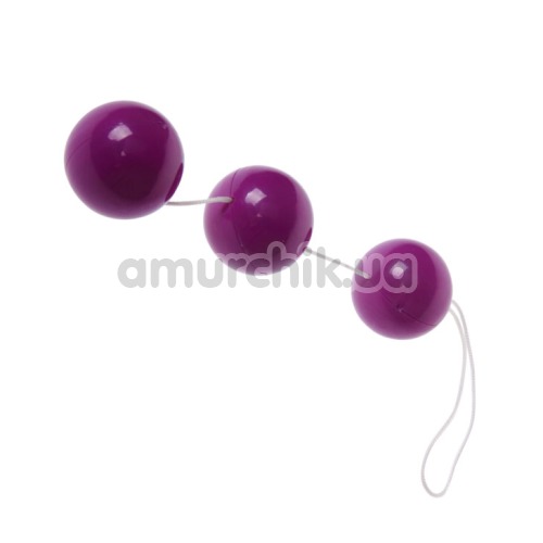 Анально-вагинальные шарики Sexual Balls, фиолетовые - Фото №1
