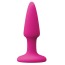 Анальная пробка Colours Pleasures Mini Plug, розовая - Фото №1