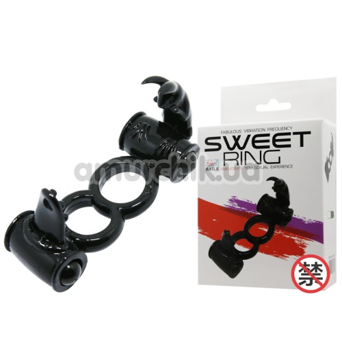 Виброкольцо Sweet Ring 014079-1, черное