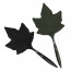 Шлепалка в виде кленового листочка Lockink Leather Whip Maple Leaf, зеленая - Фото №1