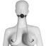 Кляп с зажимами для сосков Bondage Fetish Breathable Ball Gag With Nipple Clamp, черный - Фото №4