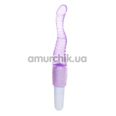 Анальный вибратор Vibrator с пупырышками, фиолетовый - Фото №1