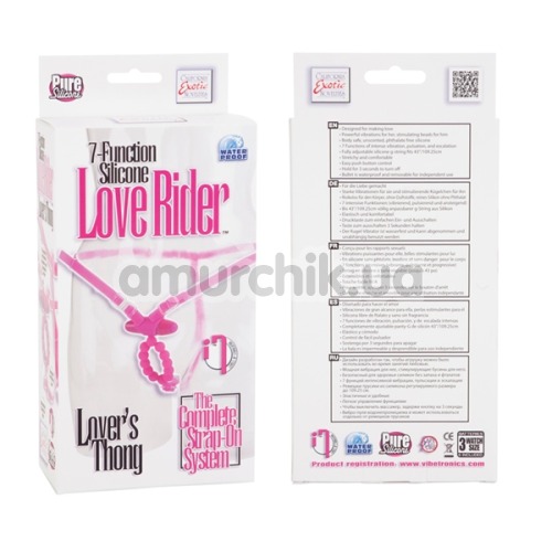 Трусики Love Rider с клиторальным стимулятором, розовые
