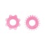 Набір ерекційних кілець Synergy Tickler Ring, 2 шт., рожевий - Фото №1