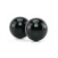 Вагинальные шарики Black Glass Ben-Wa Balls Medium, черные - Фото №3