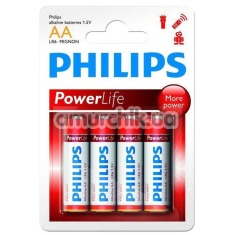 Батарейки Philips PowerLife АА, 4 шт - Фото №1