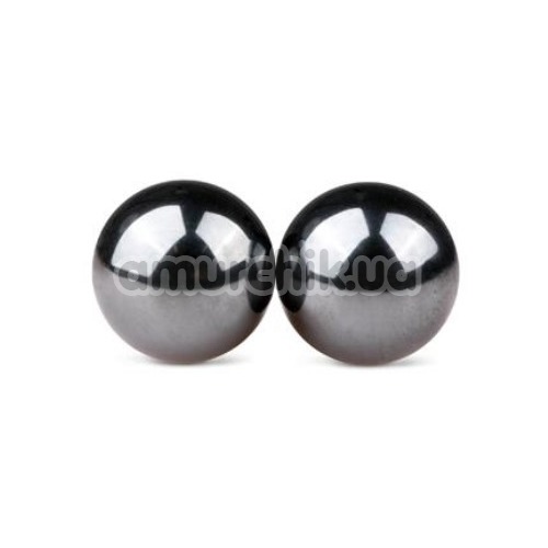 Вагінальні кульки Easy Toys Ben Wa Magnetic Exercise Balls 25 mm, срібні - Фото №1