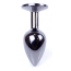 Анальная пробка с фиолетовым кристаллом Exclusivity Jewellery Dark Silver Plug, серебряная - Фото №6