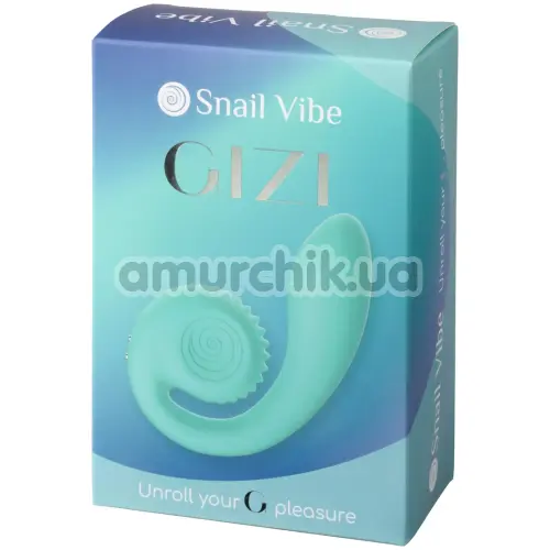 Вібратор для клітора і точки G Snail Vibe Gizi, бірюзовий