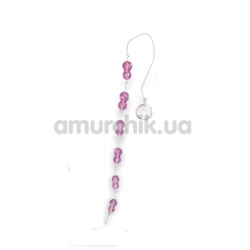 Анальная цепочка Peanuts on a string, розовая - Фото №1