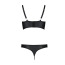 Комплект Passion Free Your Senses Erotic Line Malwia Bikini, черный: бюстгальтер + трусики-стринги - Фото №4