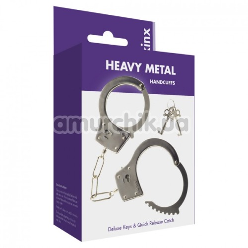 Наручники Kinx Heavy Metal Handcuffs, серебряные