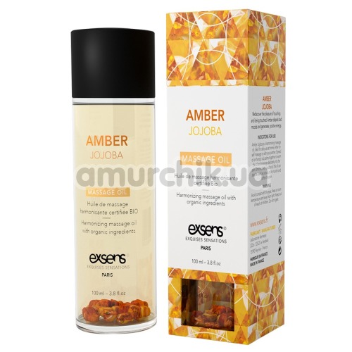 Массажное масло Exsens Amber Jojoba Massage Oil - янтарь и жожоба, 100 мл - Фото №1