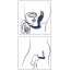 Вибростимулятор простаты с эрекционным кольцом Vibrating Prostate Plug With Cock Ring, синий - Фото №11