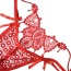 Трусики-стринги женские кружевные с бусинами, в ассортименте - Фото №5