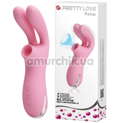 Симулятор орального секса для женщин Pretty Love Ralap, розовый